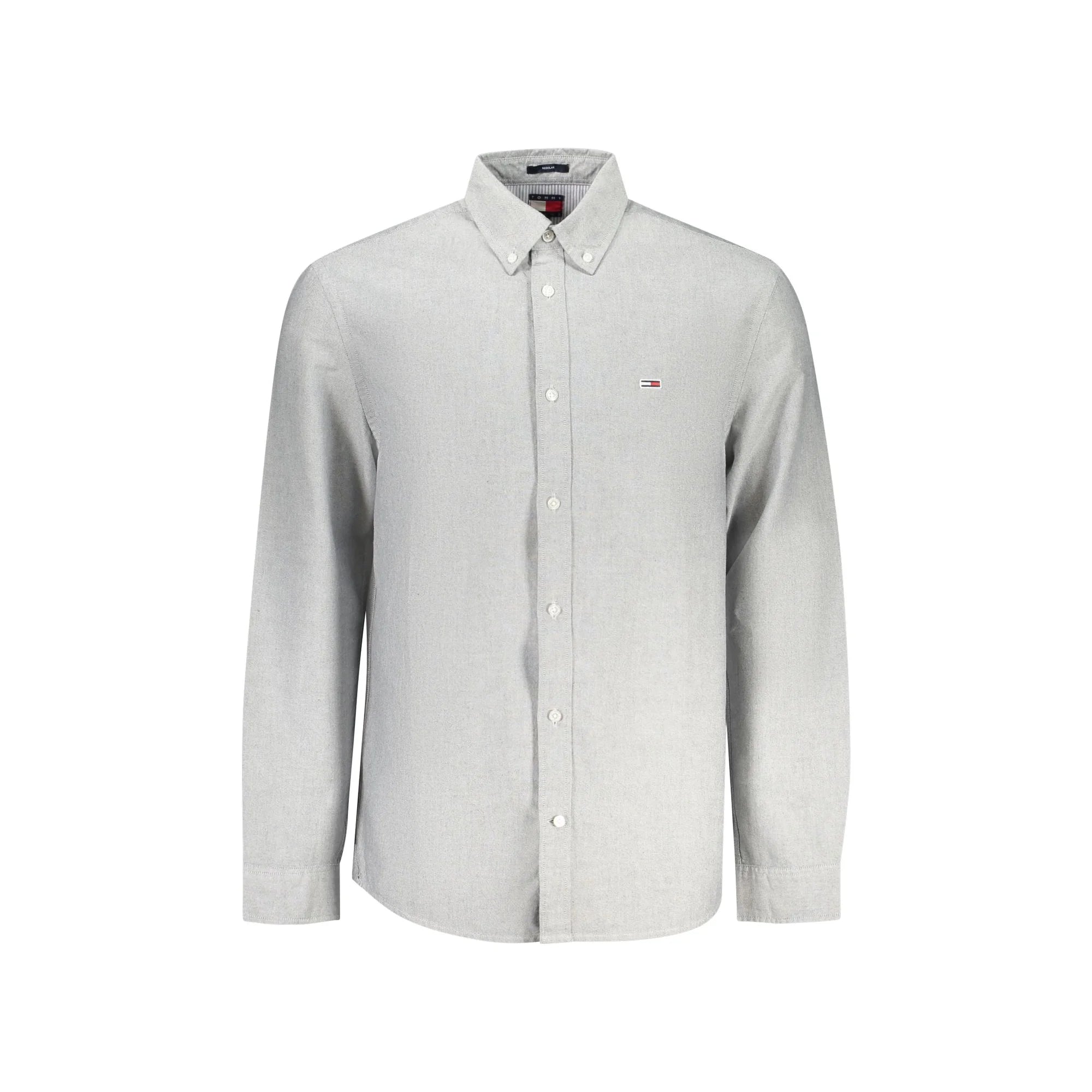Tommy Hilfiger Camicia Maniche Lunghe Uomo Grigia Ricamo Camicie Grigio - foto prodotto